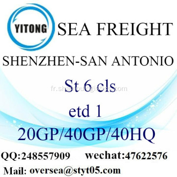 Fret maritime Port de Shenzhen expédition à San Antonio